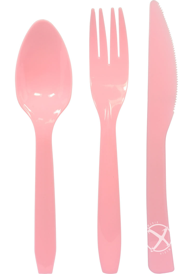 Bachelorette Party Utensils - Pink - 10 Per Pack