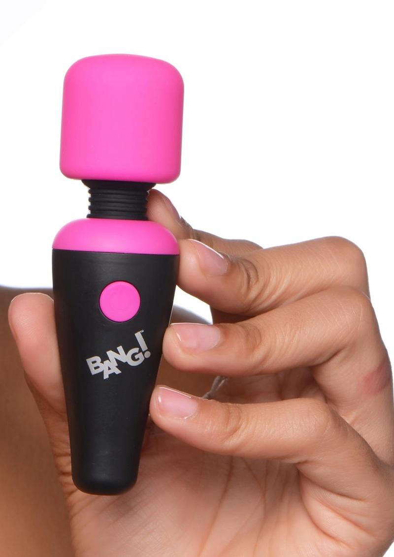 Bang! 10x Vibrating Mini Rechargeable Silicone Wand Massager