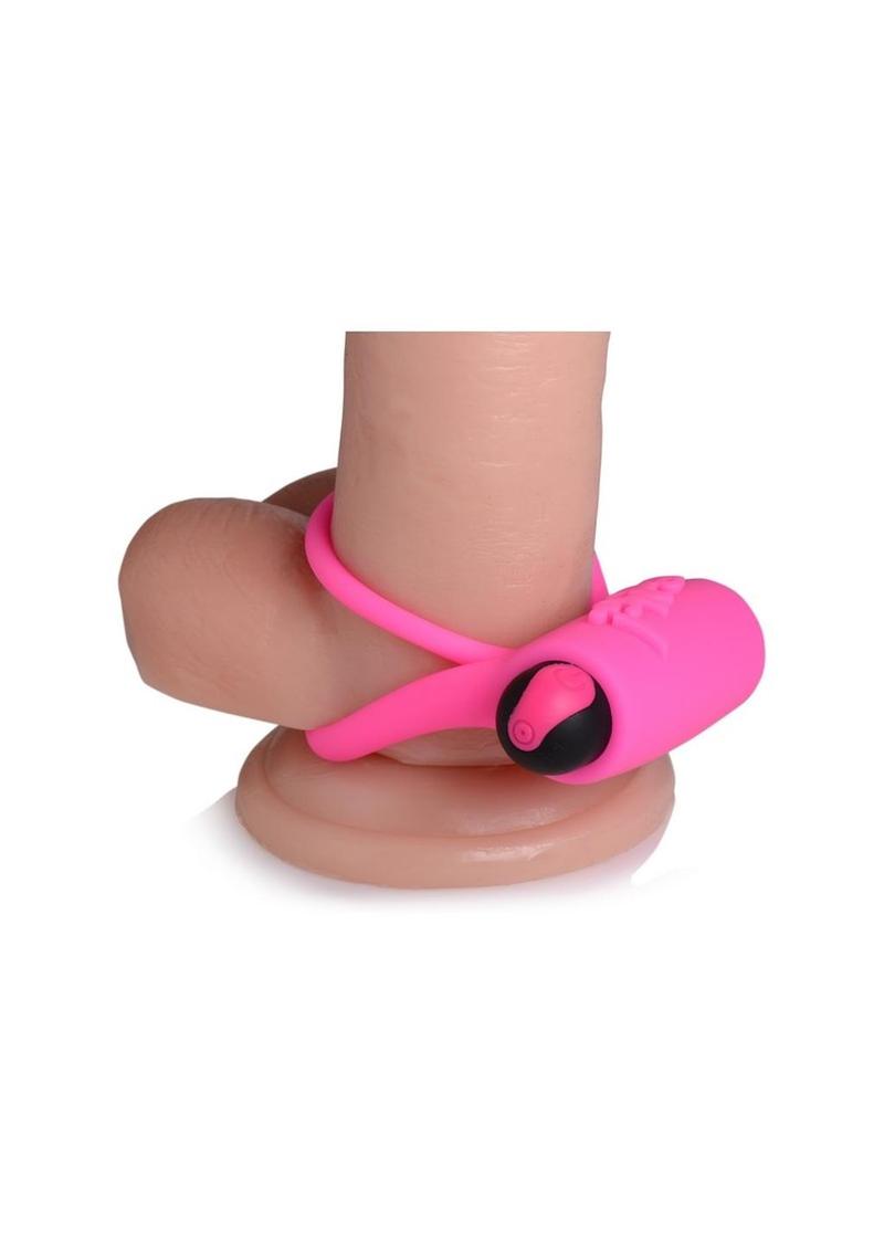 Bang! Silicone Rechargeable Cock Ring and Bullet with Remote Control