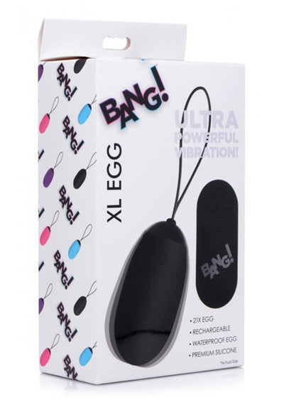 Bang! XL Vibrating Egg - Black - XLarge