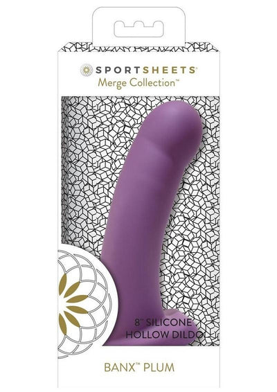 Banx Hollow Dildo - Plum/Purple - 8in