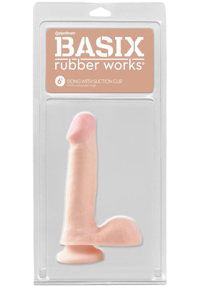 Basix Dong with Suction Cup - Vanilla - 6in