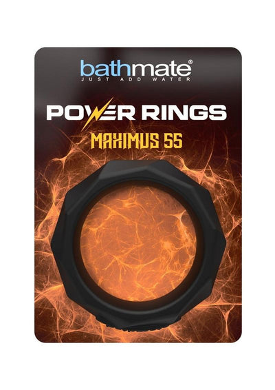 Bathmate Power Ring Maximus 55 Silicone Cock Ring - Black