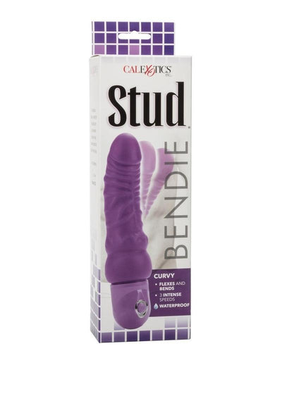 Bendie Stud Curvy Vibrator - Purple