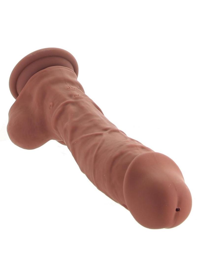 Big Shot Rechargeable Silicone Vibrating Squirting Dong with Balls