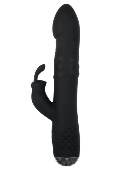 Bodacious Bunny Rechargeable Silicone Rabbit Vibrator - Black