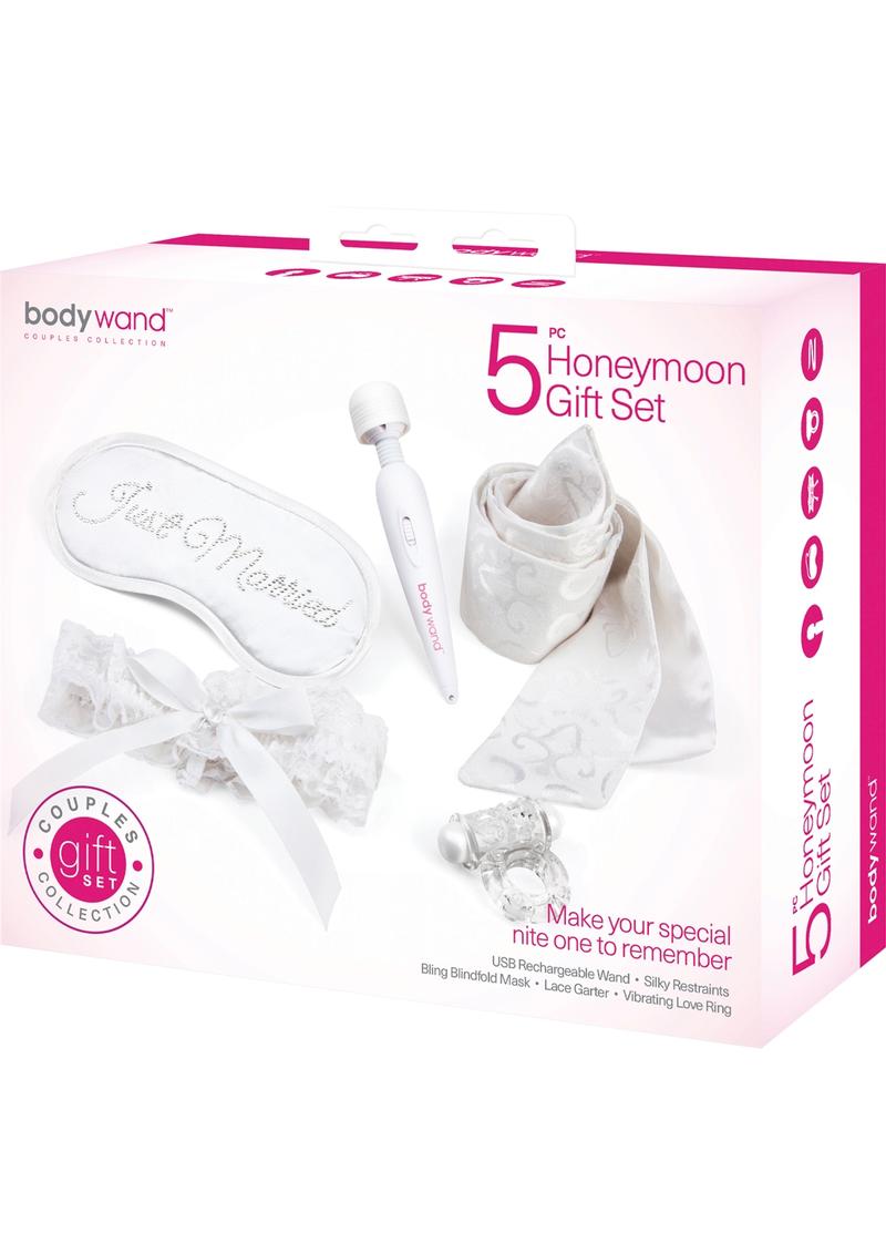 Bodywand Couples Collection Honeymoon Gift - White - 5 Piece Set/Set