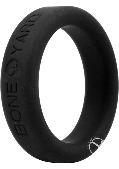 Boneyard Silicone Ring Cock Ring - Black - 1.4in