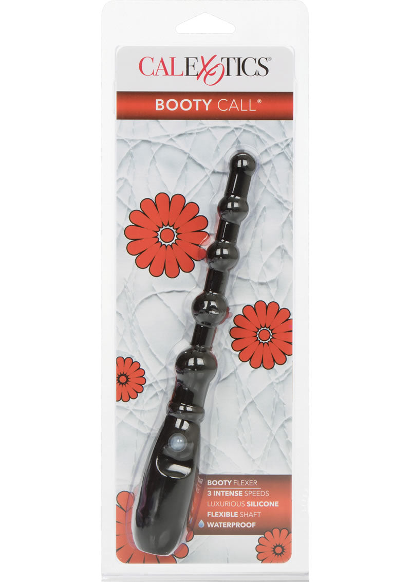 Booty Call Booty Flexer Silicone Beaded Butt Plug - Black