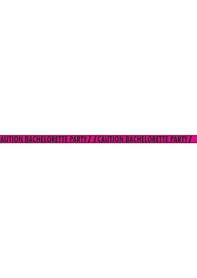 Caution Bachelorette Party Tape - Black/Pink - 100ft