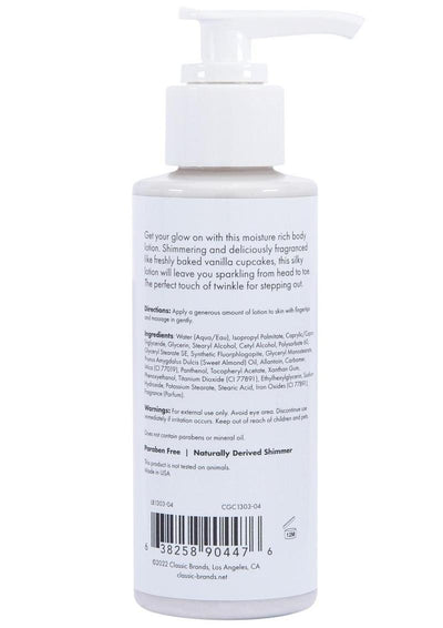 CG Glow Vanilla Cupcake Fragranced Shimmer Lotion - Silver