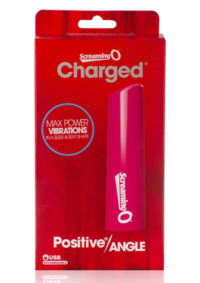 Charged Positive Angle USB Rechargeable Waterproof Multi Speed Vibrator - Pink