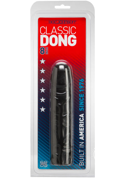 Classic Dildo - Black - 8in