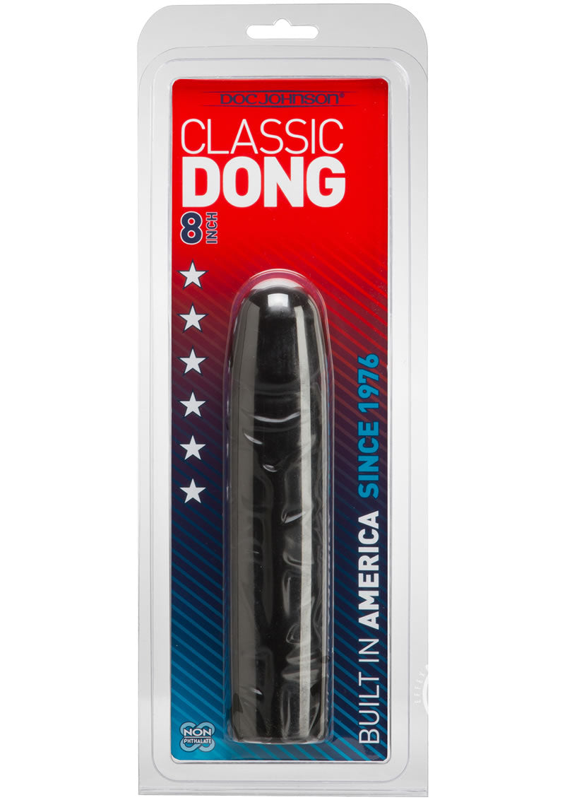 Classic Dildo - Black - 8in