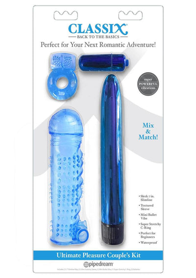 Classix Ultimate Pleasure Couple's - Blue - 4 Piece Kit