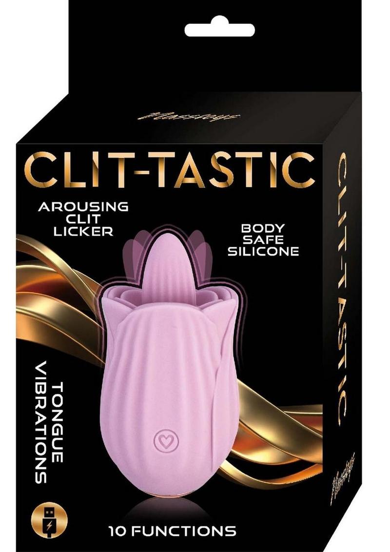 Clit-Tastic Arousing Clit Licker Rechargeable Silicone Clitoral Vibrator - Pink