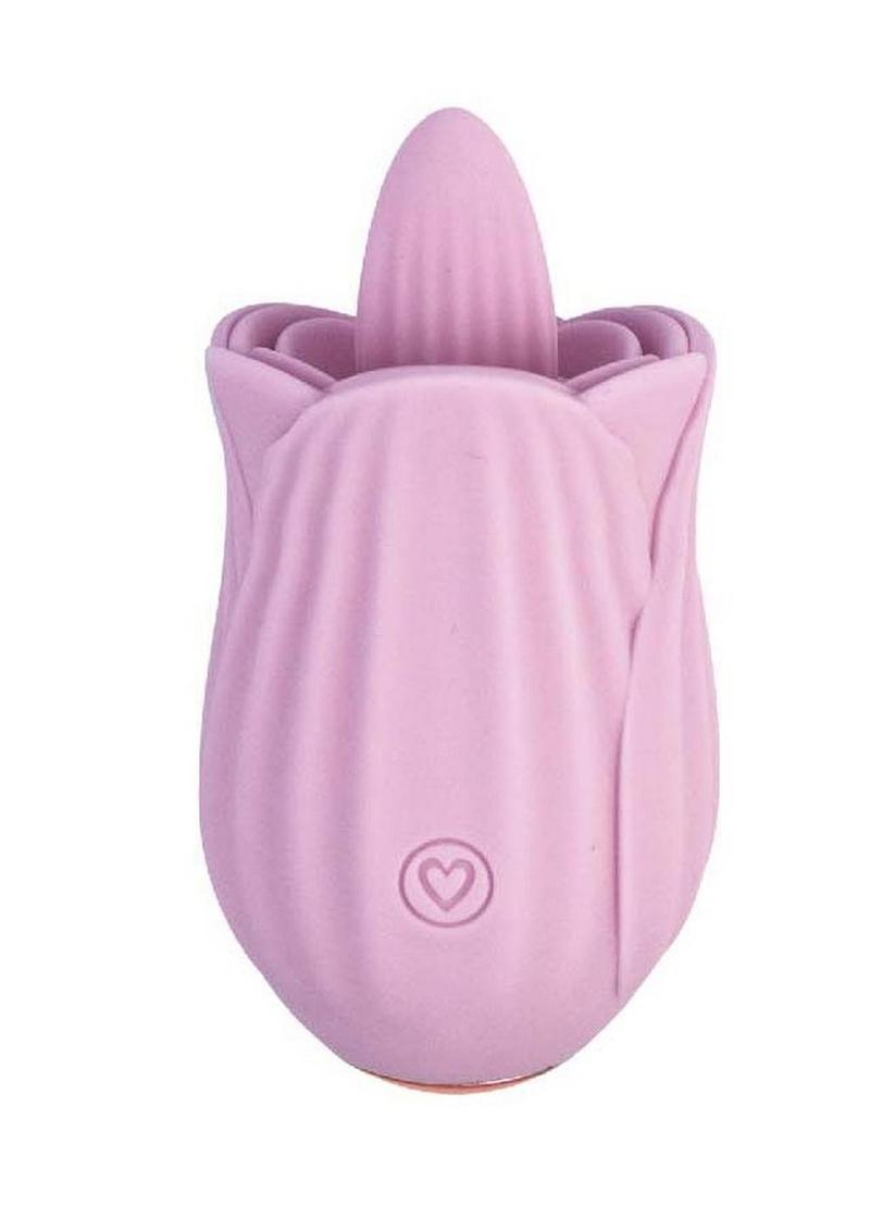 Clit-Tastic Arousing Clit Licker Rechargeable Silicone Clitoral Vibrator - Pink