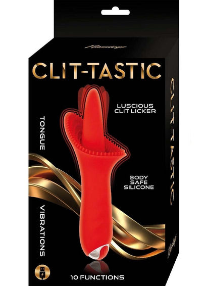 Clit-Tastic Luscious Clit Licker Rechargeable Silicone Clitoral Vibrator - Red