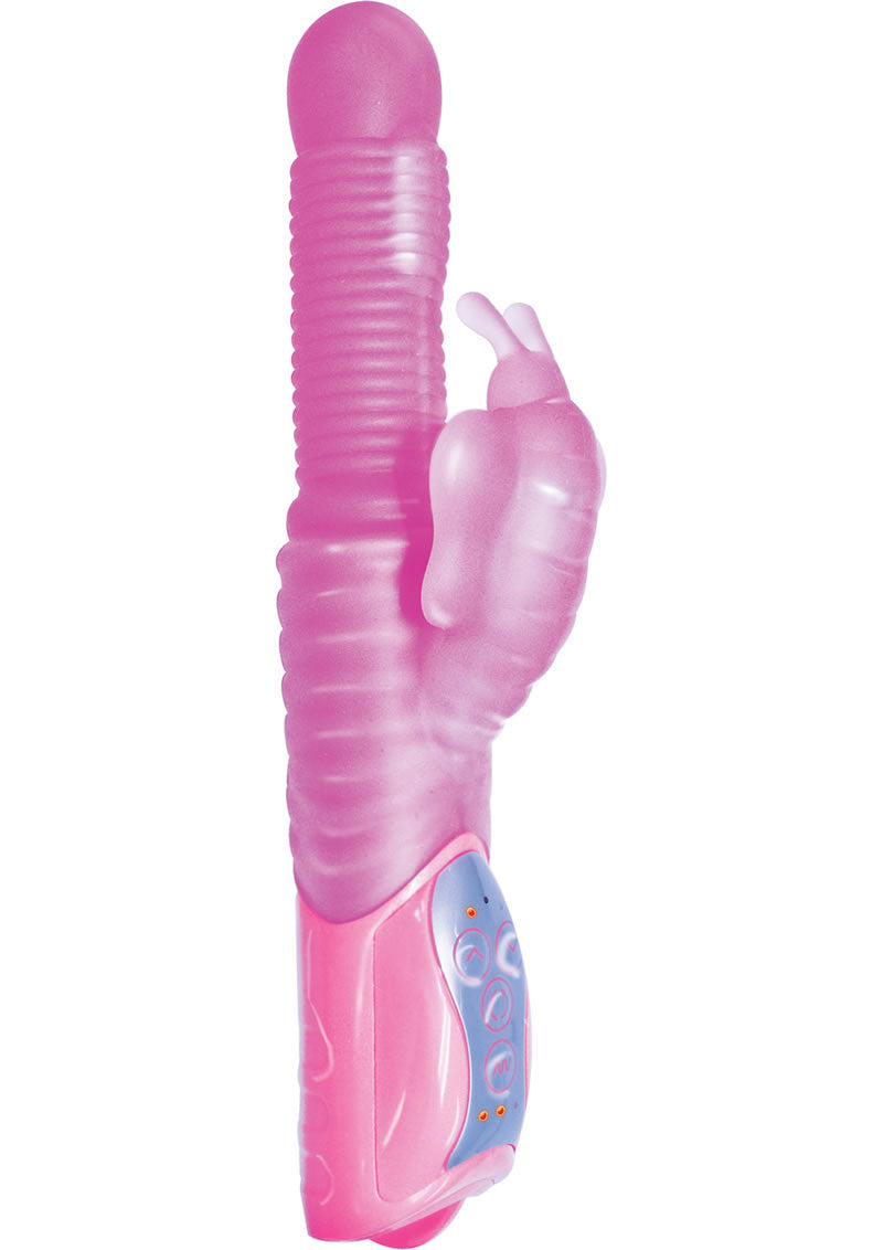 Clit Tingler Climax Butterfly Silicone Vibrator - Pink