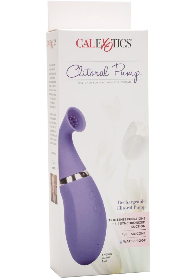 Clitoral Pump Silicone Rechargeable Waterproof - Purple