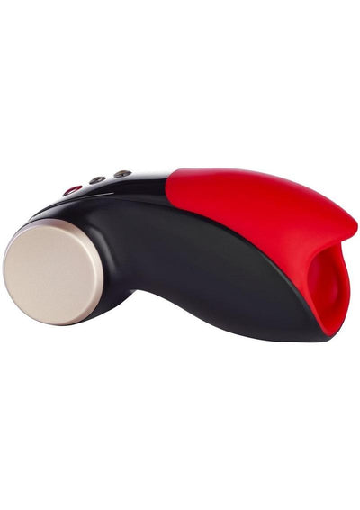 Cobra Libre II Silicone Penis Head Masturbator - Black/Red