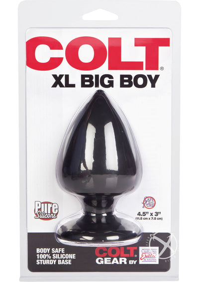 Colt XL Big Boy Silicone Butt Plug - Black - XLarge