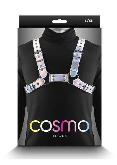 Cosmo Harness Rogue Chest Harness - Multicolor/Rainbow - Large/XLarge