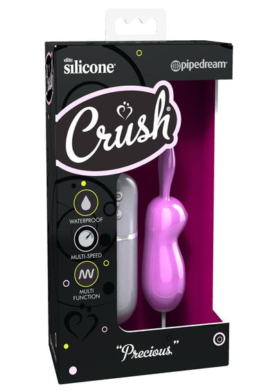 Crush Precious Wired Remote Control Silicone Rabbit Bullet Waterproof - Pink