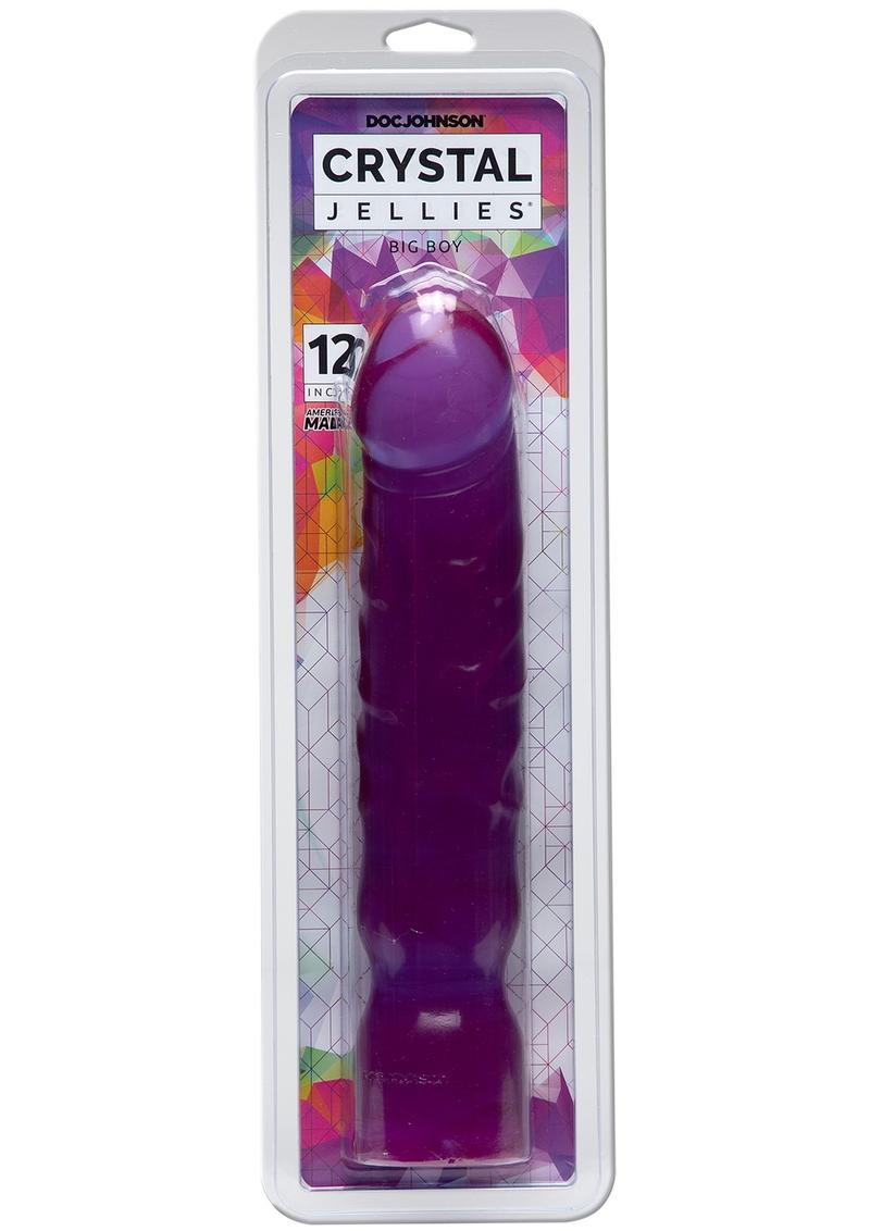 Crystal Jellies Big Boy Dildo - Purple - 12in