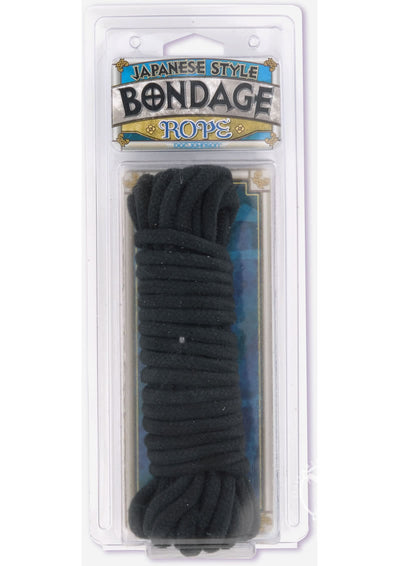 Doc Johnson Japanese Style Bondage Rope - Black - 32 Feet