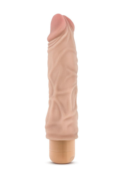 Dr. Skin Cock Vibe 10 Vibrating Dildo - Vanilla - 8.5in