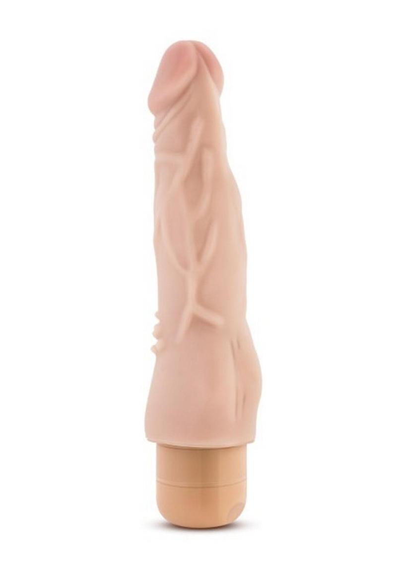 Dr. Skin Cock Vibe 4 Vibrating Dildo - Vanilla - 8in