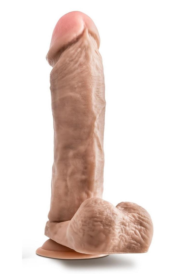 Dr. Skin Mr. Magic Dildo with Balls and Suction Cup - Vanilla - 9in