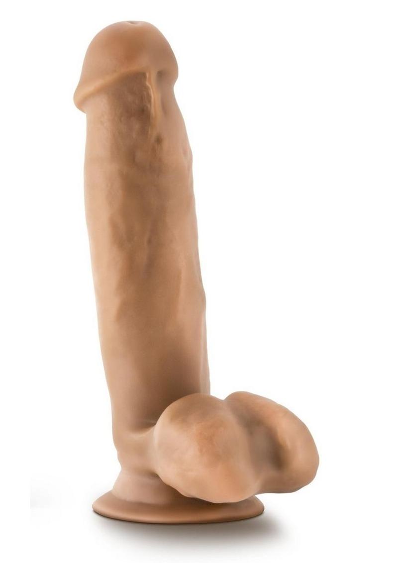 Dr. Skin Mr. Mark Dildo with Balls and Suction Cup - Caramel - 7in