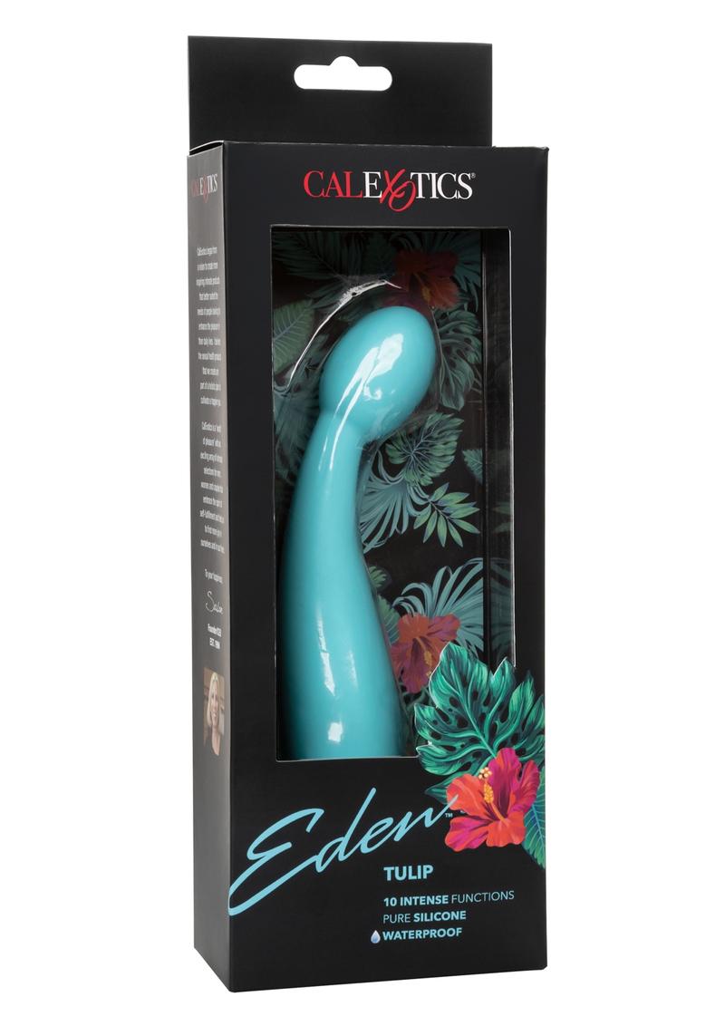 Eden Tulip Silicone Vibrator - Blue