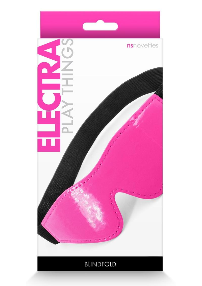 Electra Play Things Pu Leather Blindfold - Pink