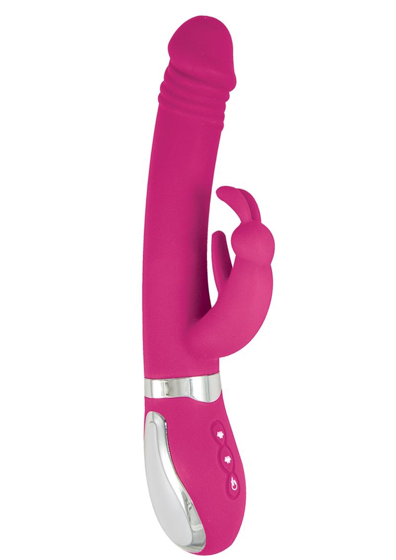 Energize Heat Up Bunny 2 Rechargeable Silicone Warming Vibrator - Pink