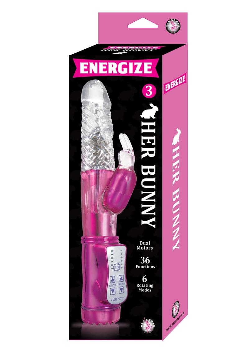 Energize Her Bunny 3 Dual Motor Rabbit Vibrator - Pink