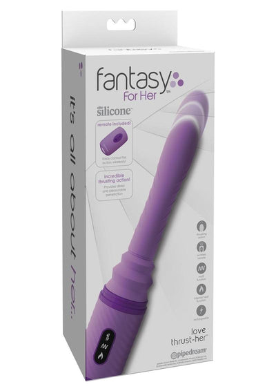 Fantasy For Her Silicone Love Thrust Her Dildo - Purple - 12in