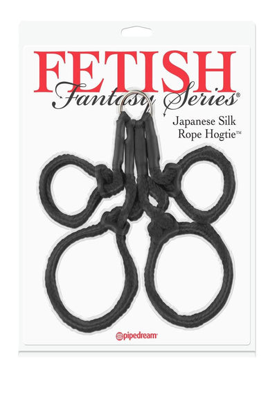 Fetish Fantasy Japanese Silk Rope Hogtie - Black