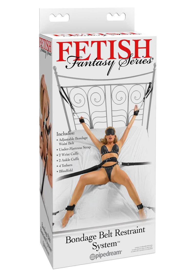 Fetish Fantasy Series Bondage Belt Restraint System - Black