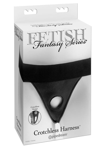 Fetish Fantasy Series Crotchless Adjustable Harness - Black