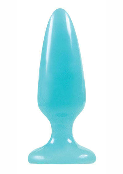 Firefly Pleasure Plug Butt Plug - Blue/Glow In The Dark - Medium