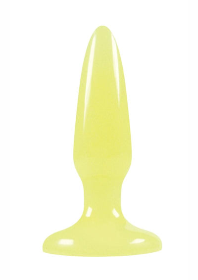 Firefly Pleasure Plug Mini Butt Plug - Glow In The Dark/Yellow