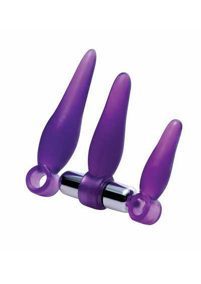 Frisky Fanny Fiddlers 3 Piece Finger Rimmer Set + Vibrating Bullet