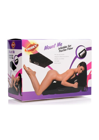 Frisky Mount Me Inflatable Sex Position Pillow - Black