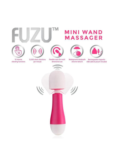 Fuzu Rechargeable Silicone Mini Wand Massager