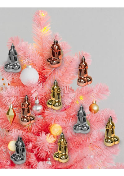 Glitterati Metallic Penis Ornaments