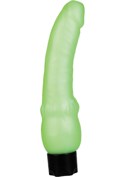 Glow In The Dark Stud Vibrator - Glow In The Dark/Green