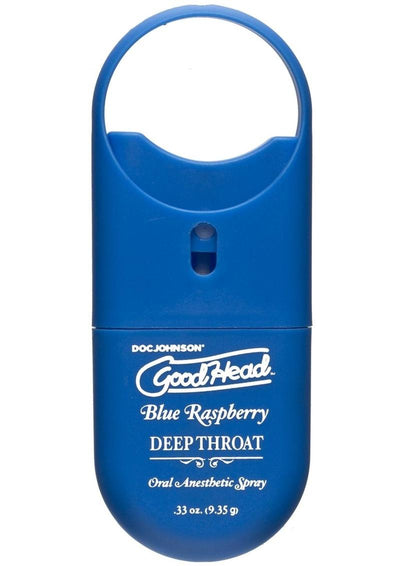 Goodhead Deep Throat To-Go Oral Anesthetic Spray Blue Raspberry